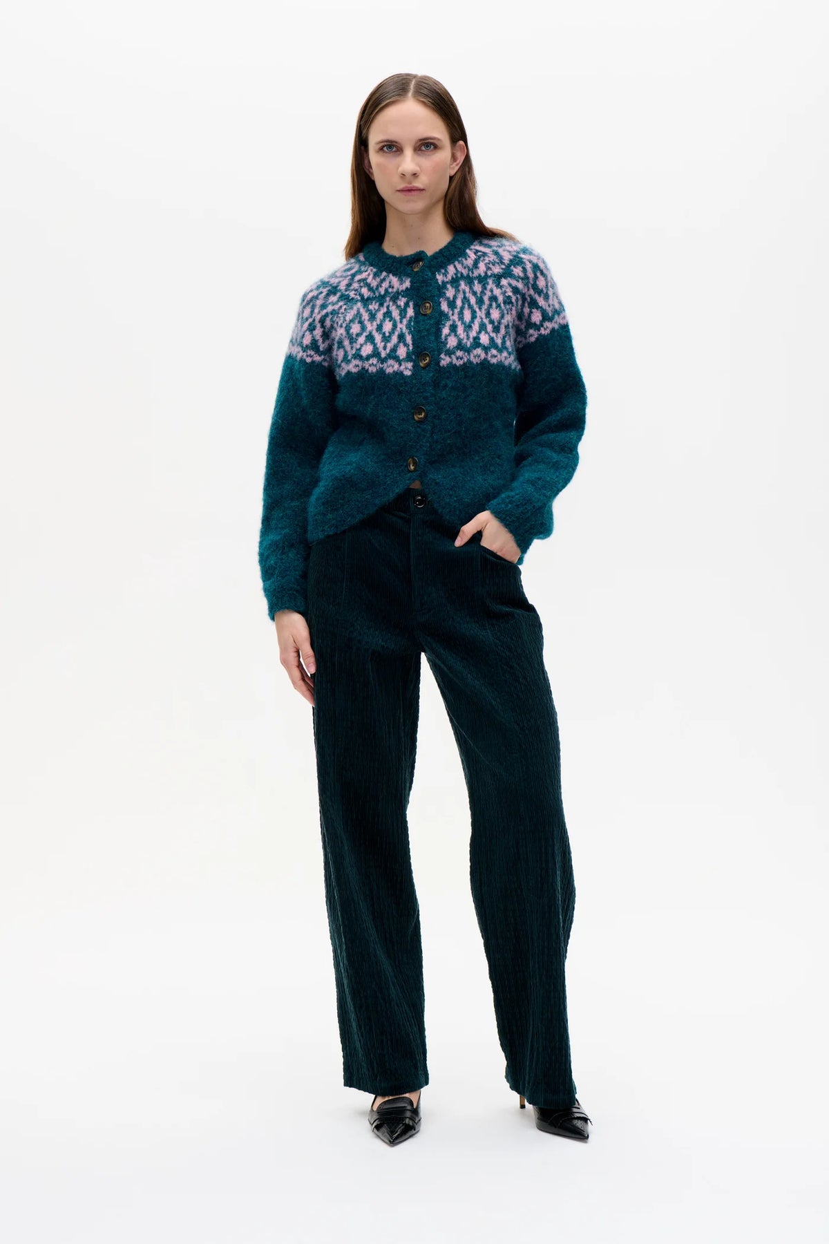 Baum und Pferdgarten - Nara Trousers, Bottle Dark Green