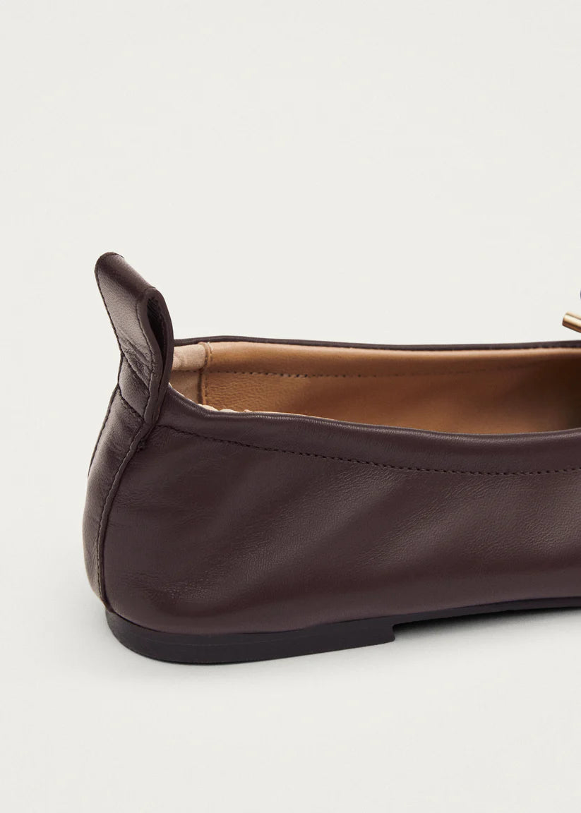 Alohas - Rosalind Brown Leather Ballet Flat