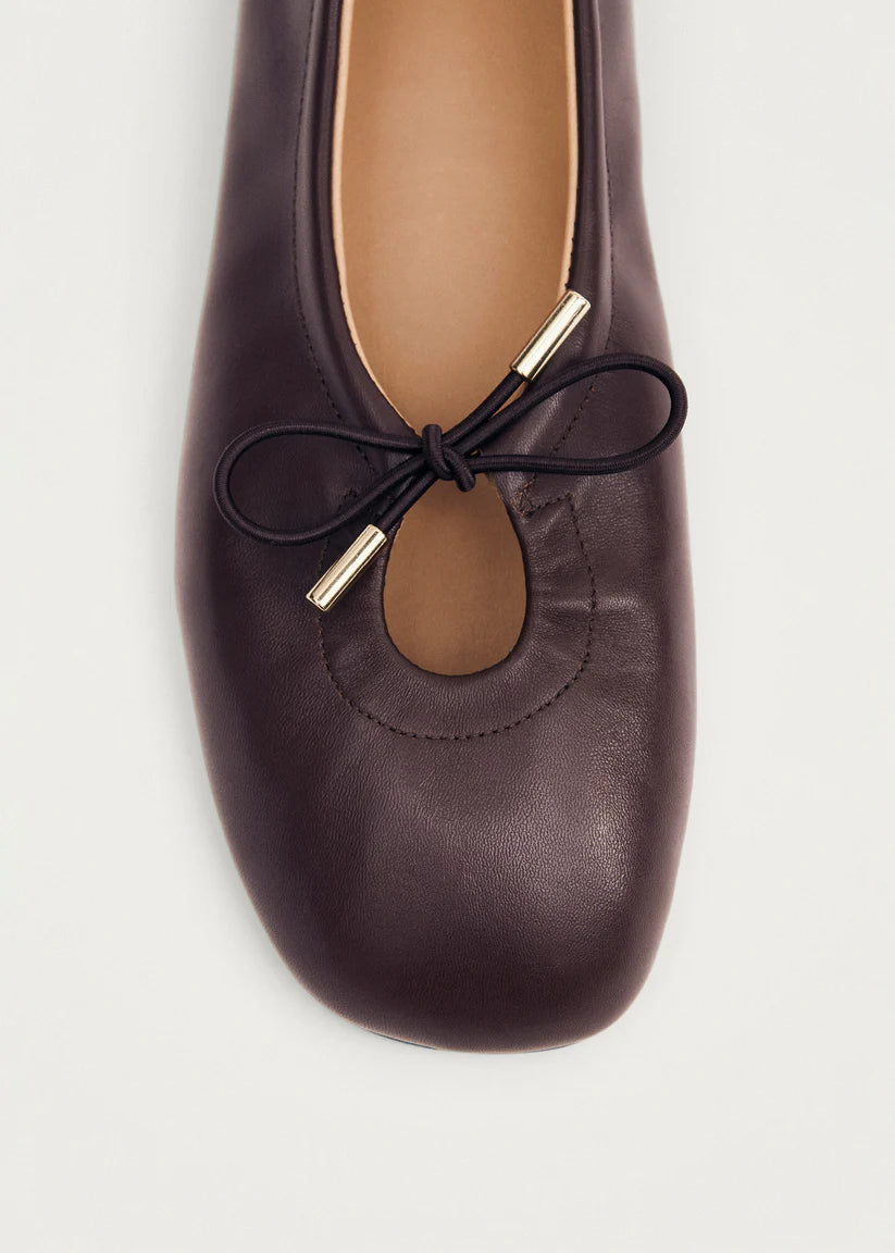 Alohas - Rosalind Brown Leather Ballet Flat
