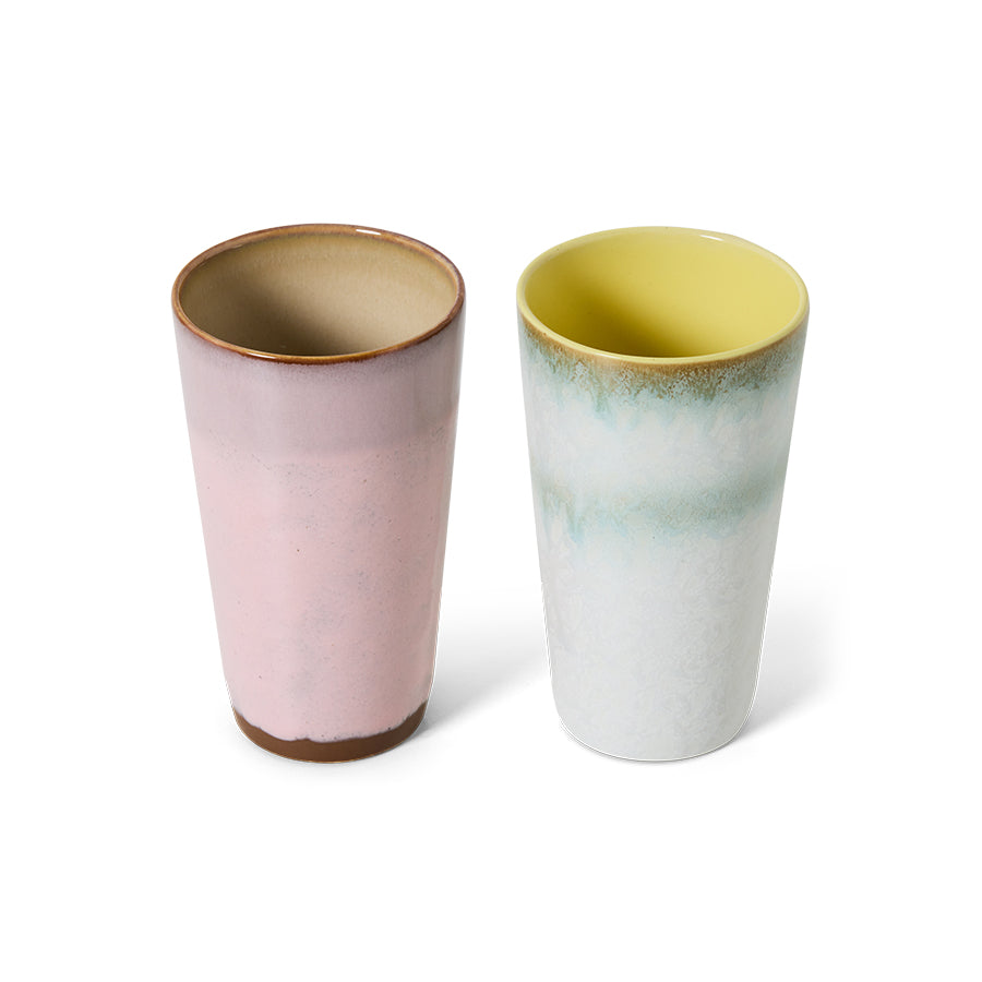 HKLIVING - 70s ceramics: Latte Mugs, Fresco