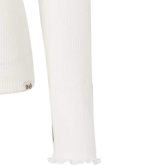 Esmé Studios - Ella Long Sleeve Top, White