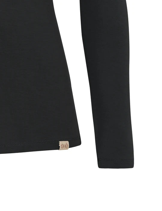 Esmé Studios - Penelope Rollneck Long Sleeve Top, Black