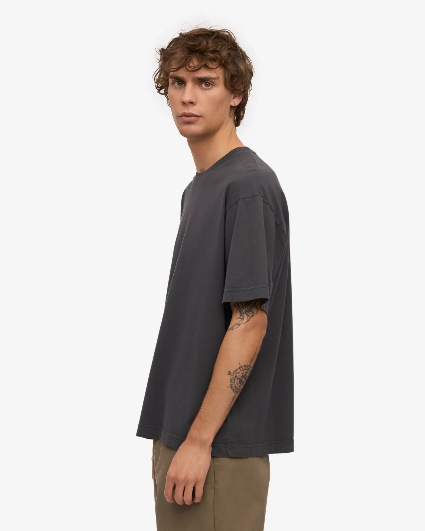 Colourful Standard - Oversized Organic T-Shirt, Lava Grey