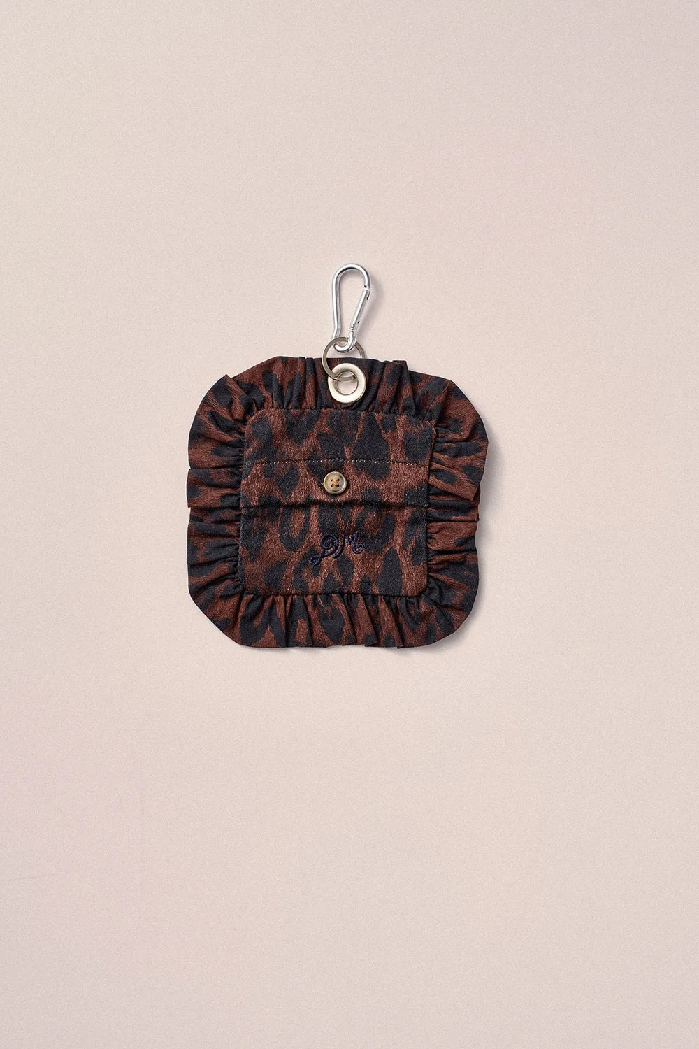 Damson Madder - Poo Bag Holder, Dark Leopard