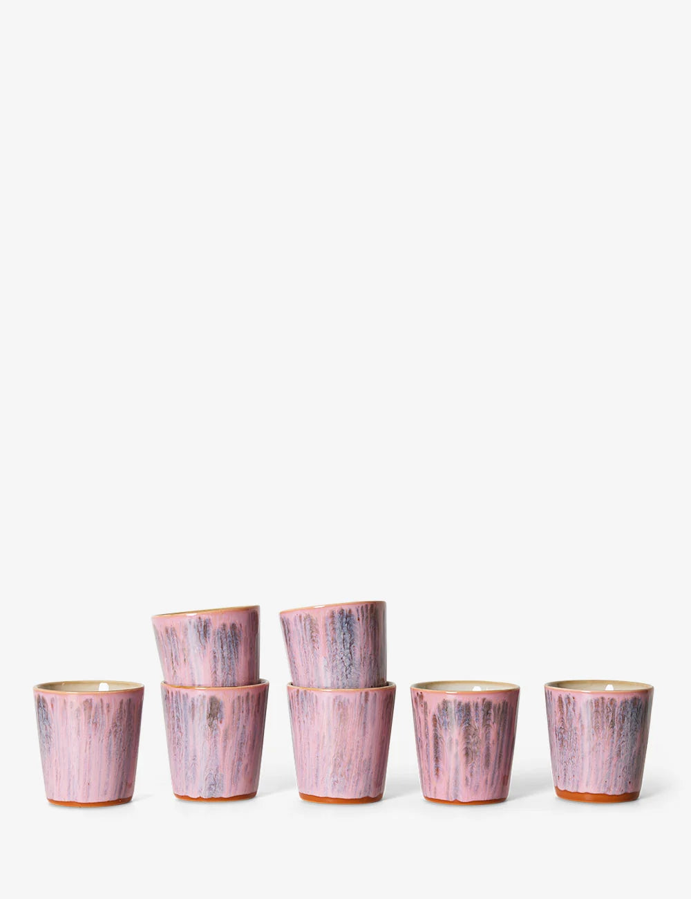 HKLIVING - 70s ceramics: Coffee Mugs, Rhubarb