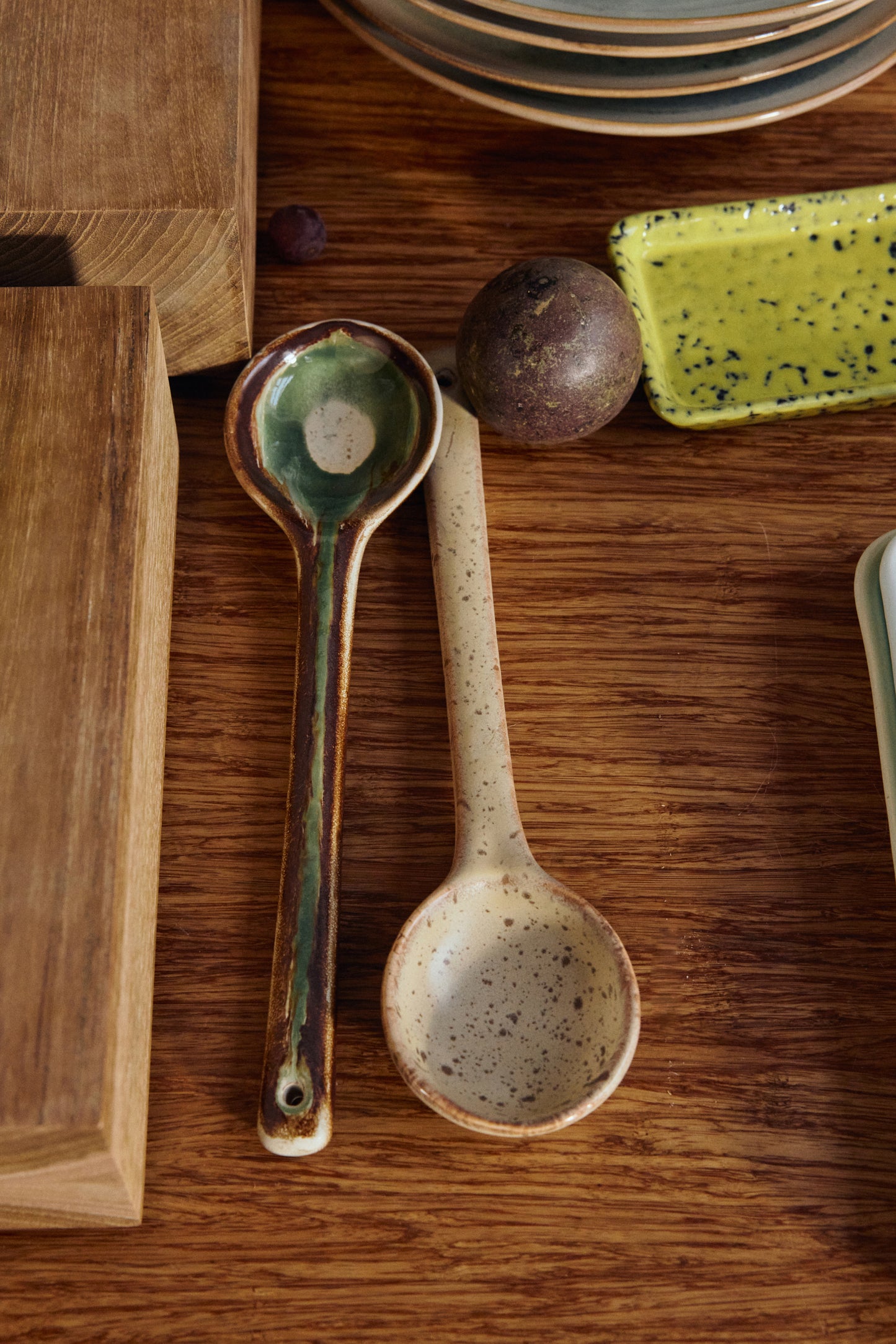 HKLIVING - 70s Ceramics: Serving Spoons, Hills (set of 2)