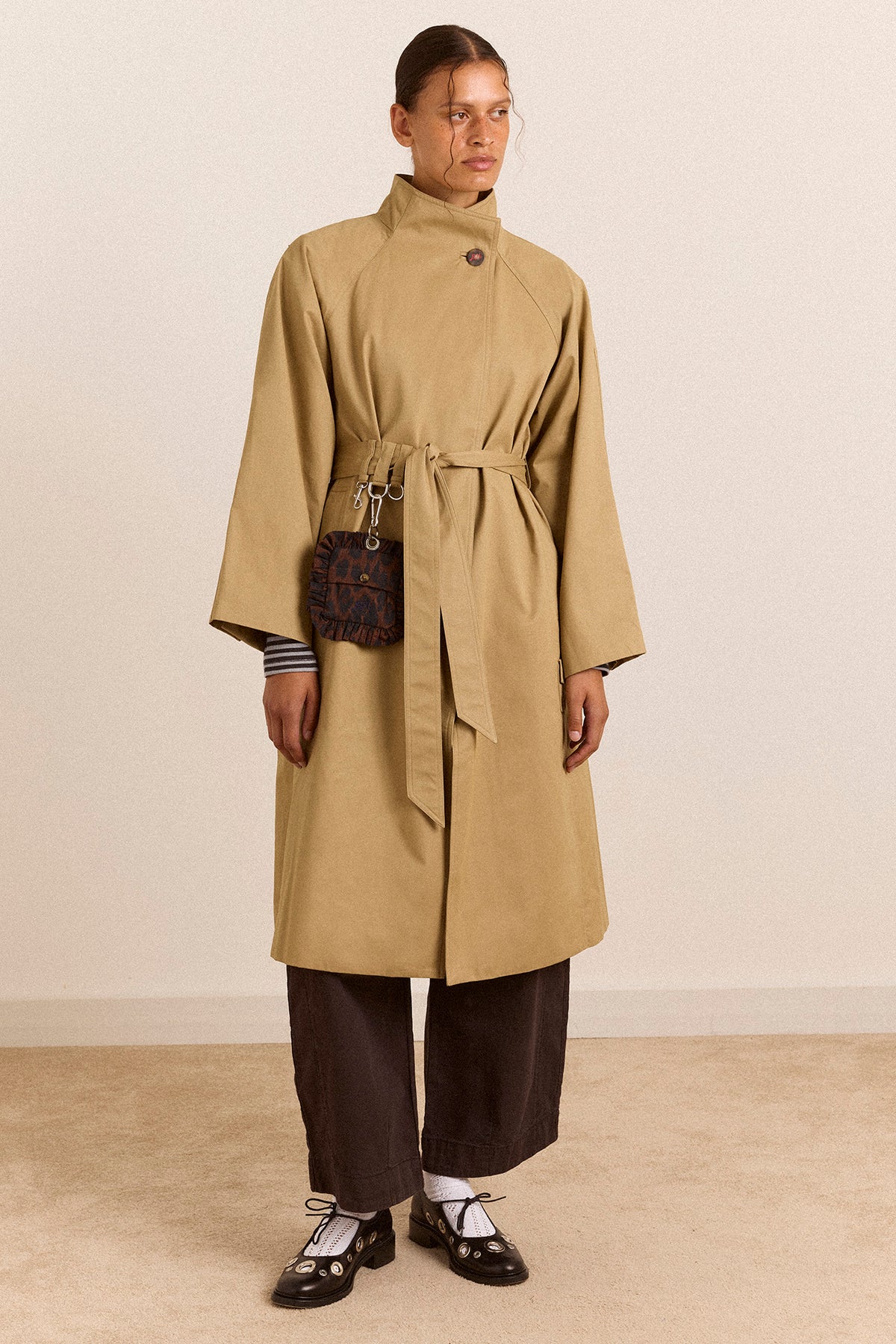 Damson Madder - Jasmine Trench, Barley Check