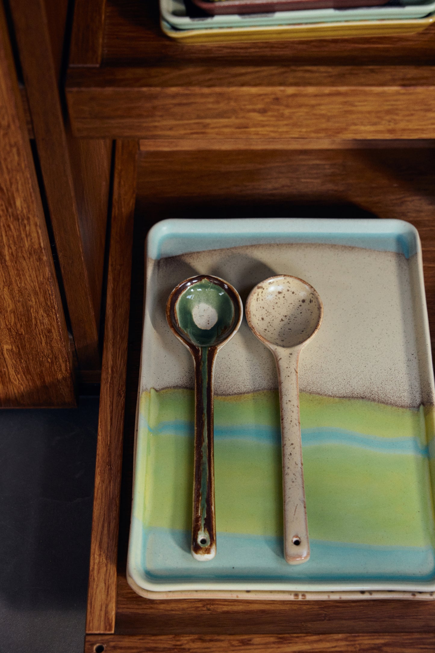 HKLIVING - 70s Ceramics: Serving Spoons, Hills (set of 2)