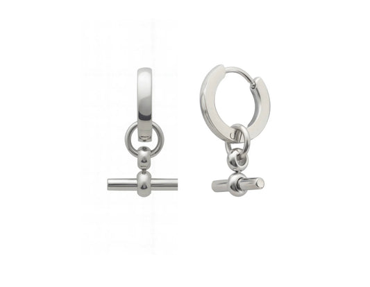 By Rae - The Piha T-Bar Huggies, Silver