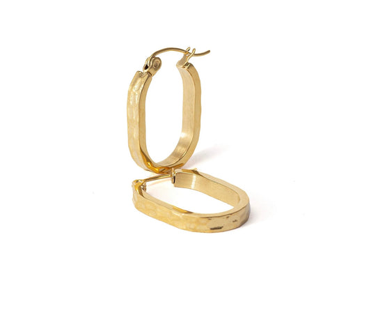 By Rae - The Hammered Hoop, Gold