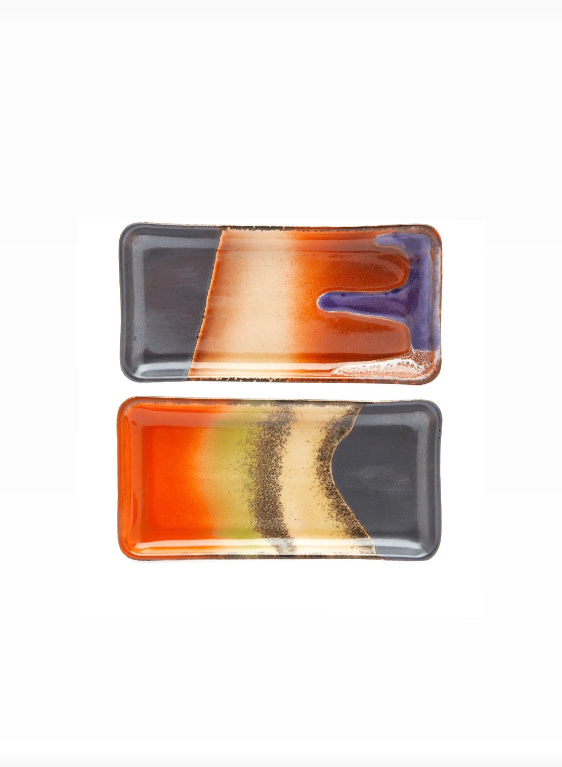 HKLIVING - 70s Ceramics: Small Tray, Twenty Four Hours (set of 2)