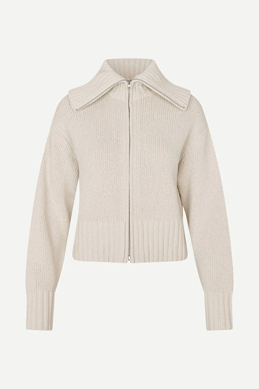 Samsøe Samsøe - Sajasmin Zip, Bone White