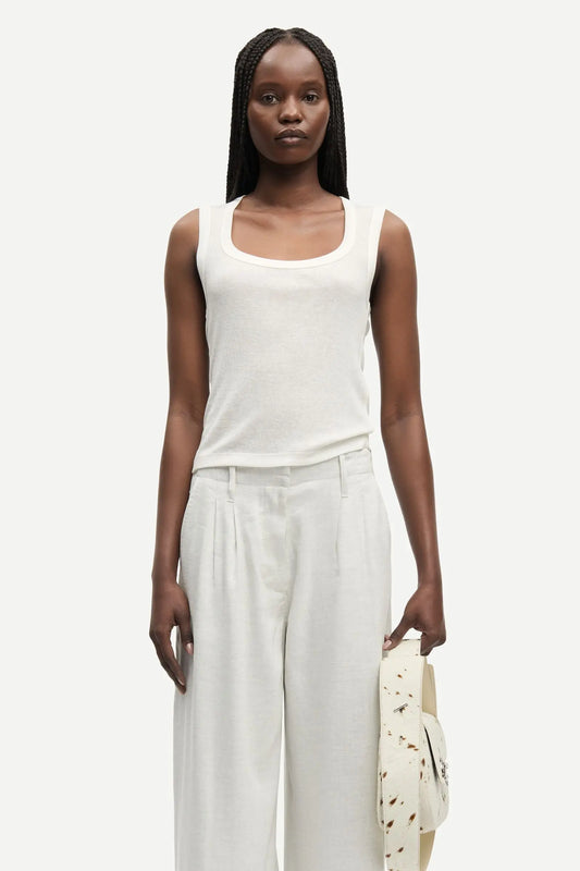 Samsøe Samsøe - Sadou Tank Top, Egret