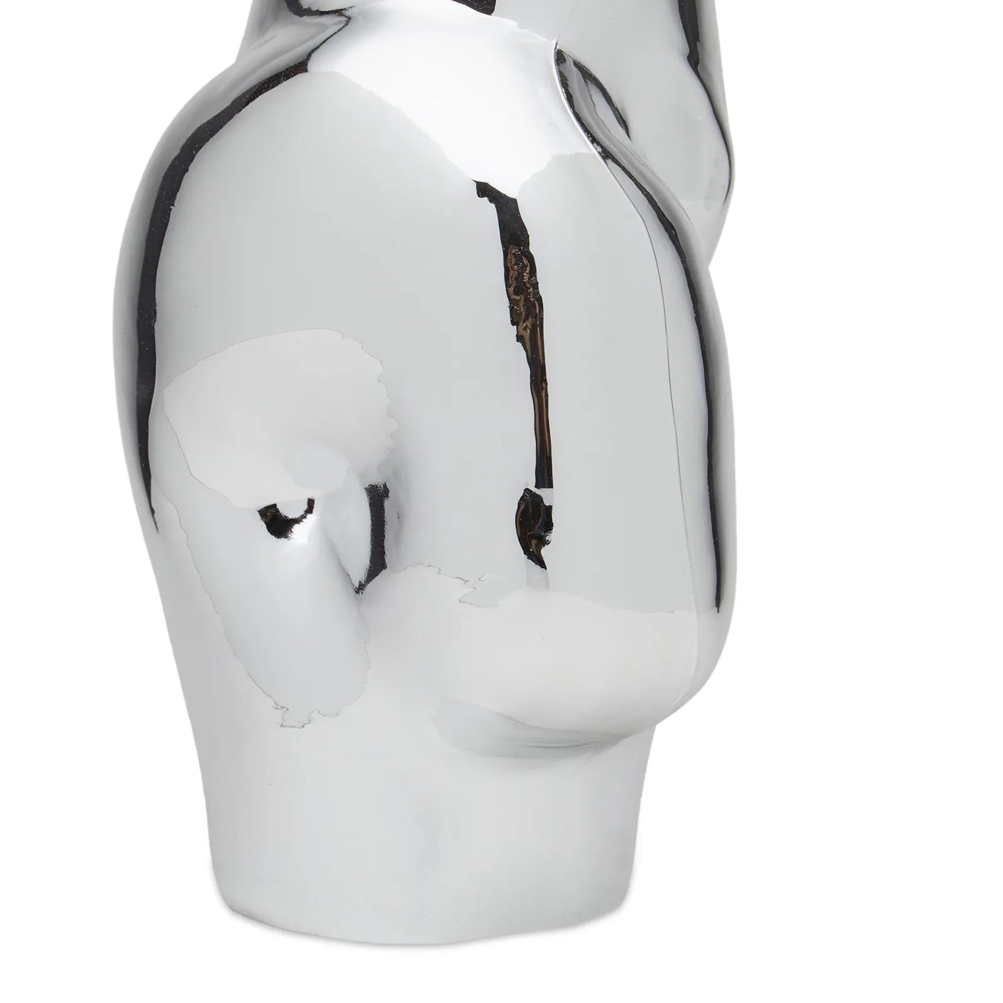 HKLIVING - Gleam Glass High Vase, Chrome