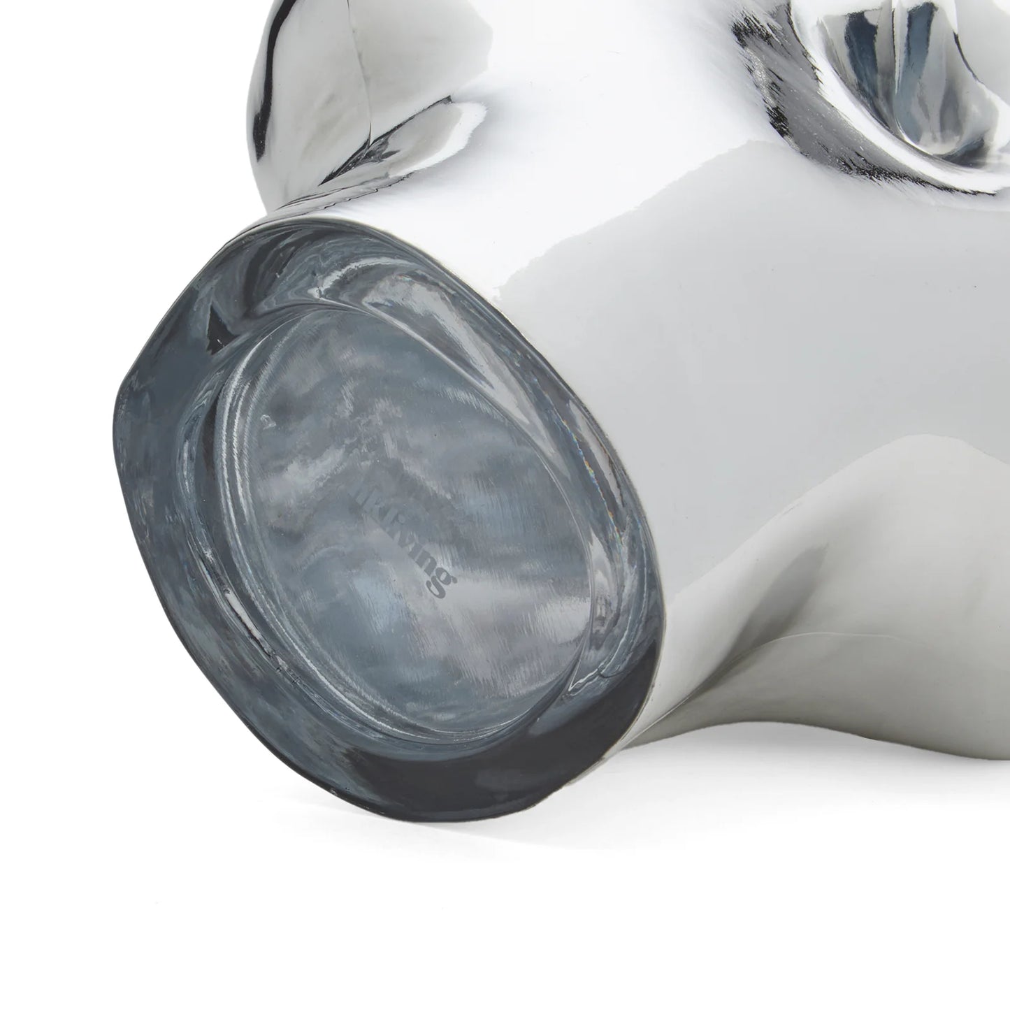 HKLIVING - Gleam Glass High Vase, Chrome