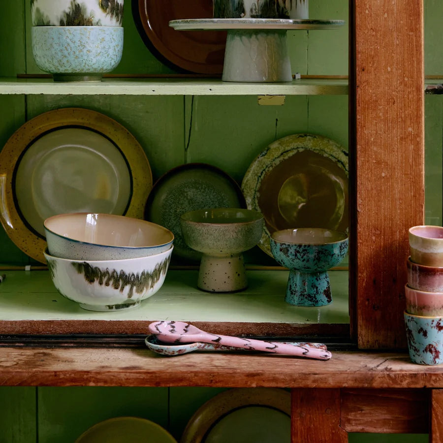 HKLIVING - 70s Ceramics: Serving Spoons, Sprinkle (set of 2)