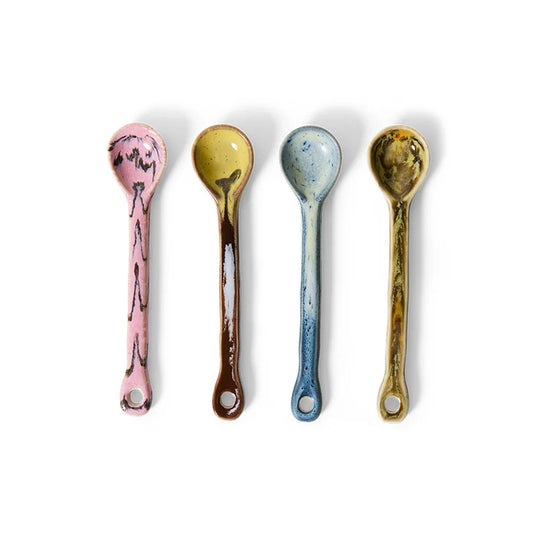 HKLIVING - 70s Ceramics: Spoons M, Sketch (set of 4).