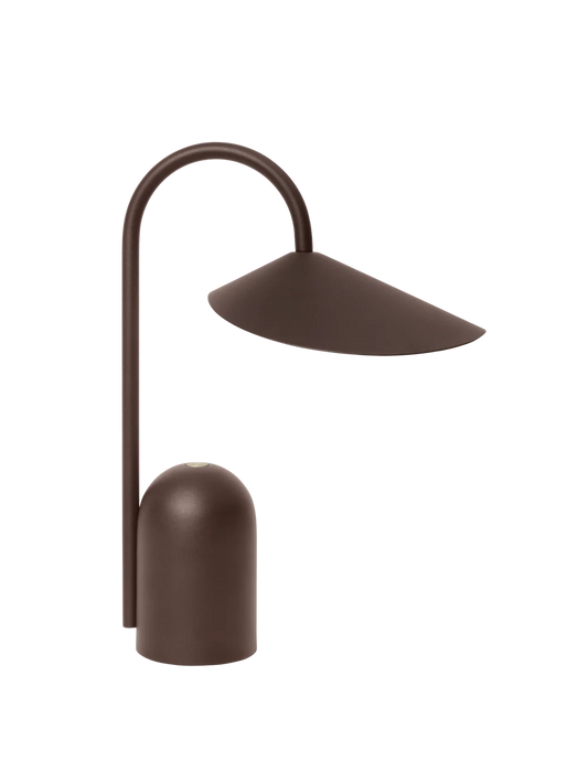 Ferm Living - Arum Portable Lamp, Dark Chocolate