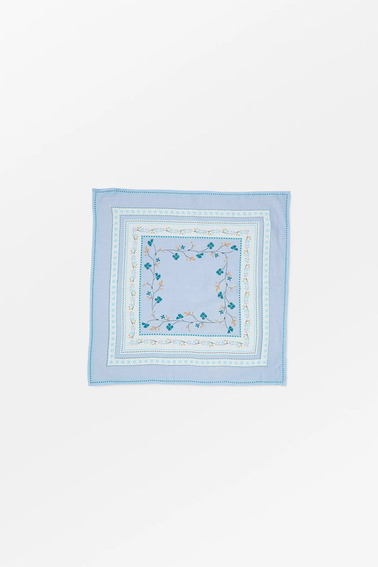 Skall Studio - Floral Scarf, Aqua