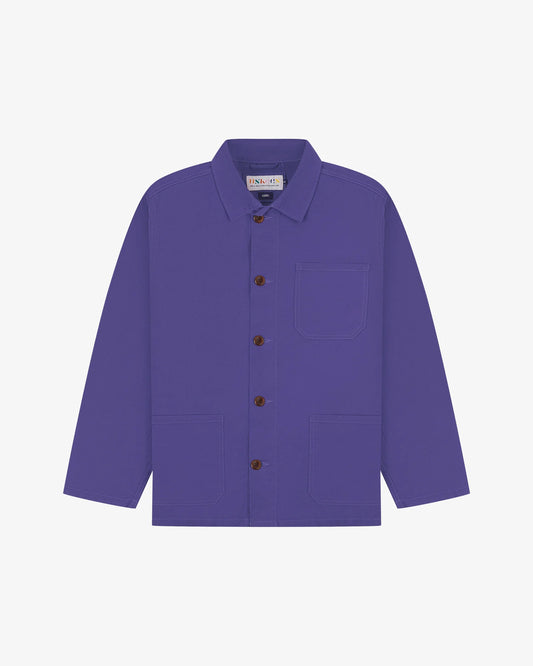 Uskees - 3001 Buttoned Overshirt Cotton, Burst Grape