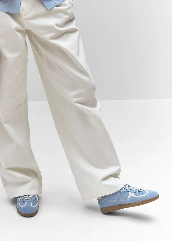 Alohas - Tb.490 Rife Cornflower Blue Leather Sneakers