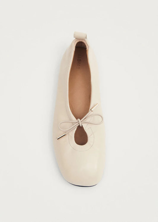 Alohas - Rosalind Cream Leather Ballet Flat