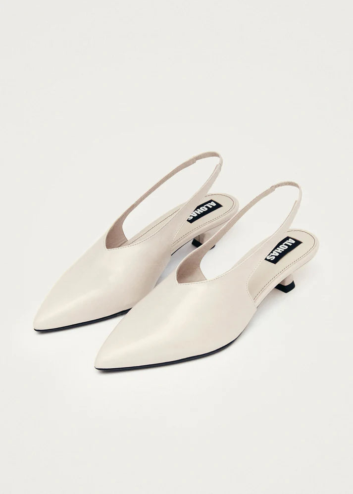 Alohas - Eros Cream Leather Pumps