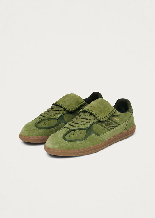 Alohas - Tb.490 Club Suede Green Leather Sneakers