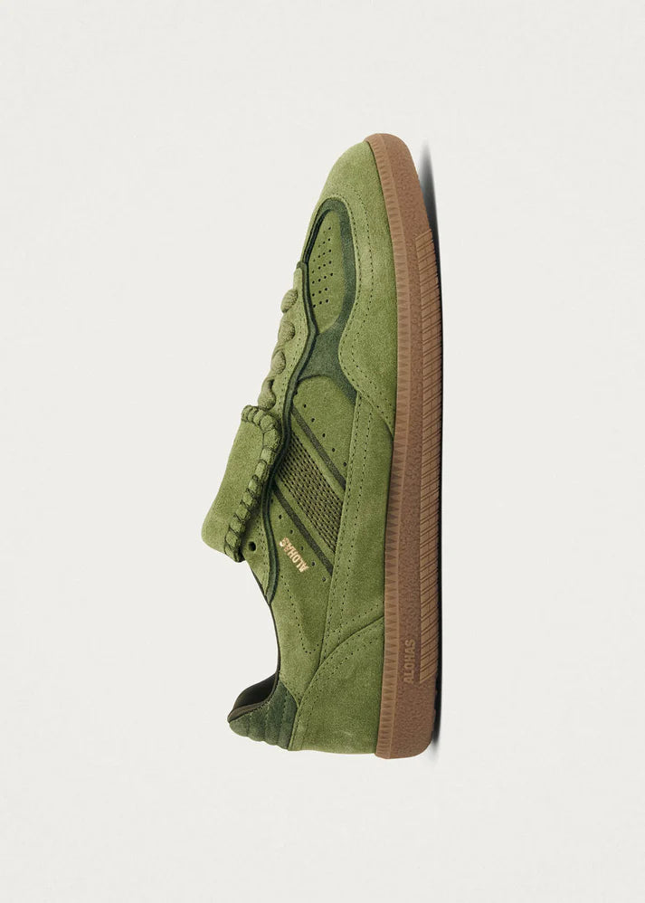 Alohas - Tb.490 Club Suede Green Leather Sneakers