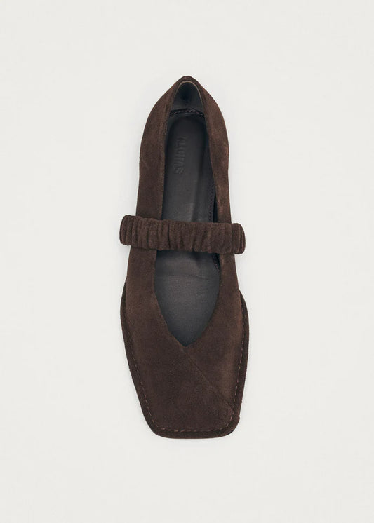 Alohas - Lautan Suede Brown Ballet Flats