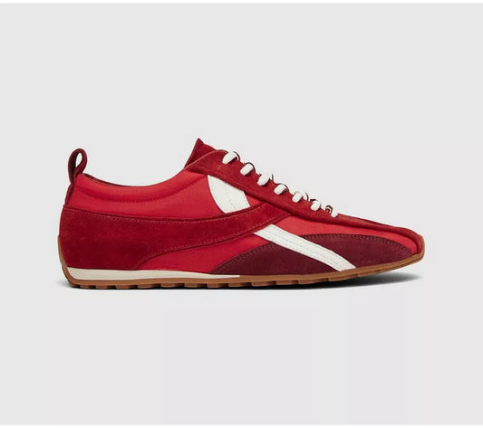 Alohas - Tb.304 Nylon Red Leather Sneakers