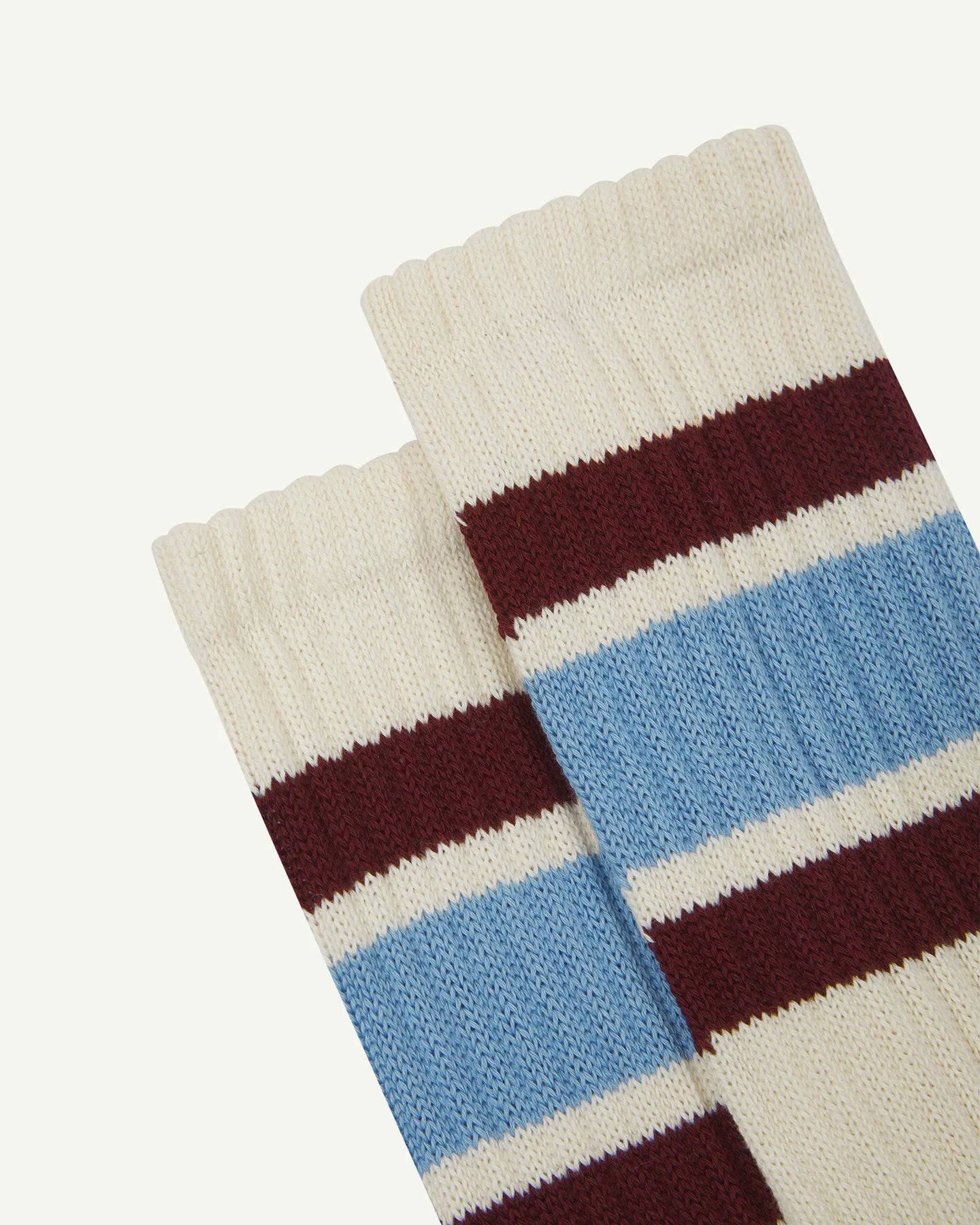 Uskees - 4011 College Stripe Socks, Powder Blue