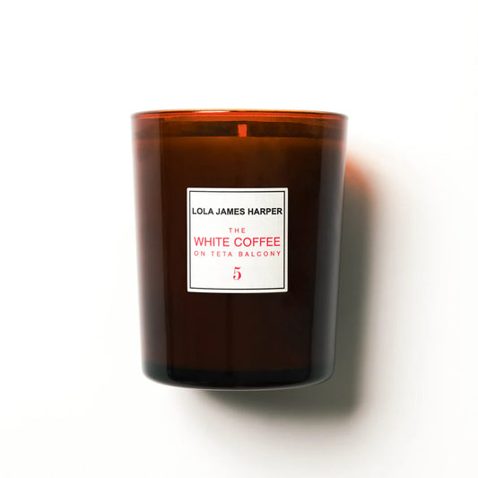 Lola James Harper - Scented Candle, The White Coffee on Teta Balcony