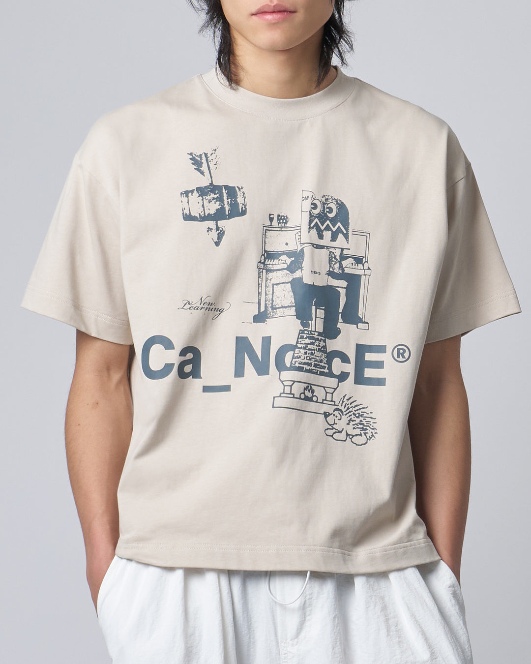 Candice - Cosy Tee, Mushroom