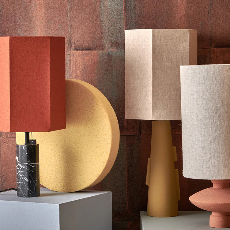 HKLIVING - Cylinder Lamp Shade Natural Linen