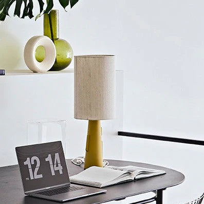 HKLIVING - Cylinder Lamp Shade Natural Linen