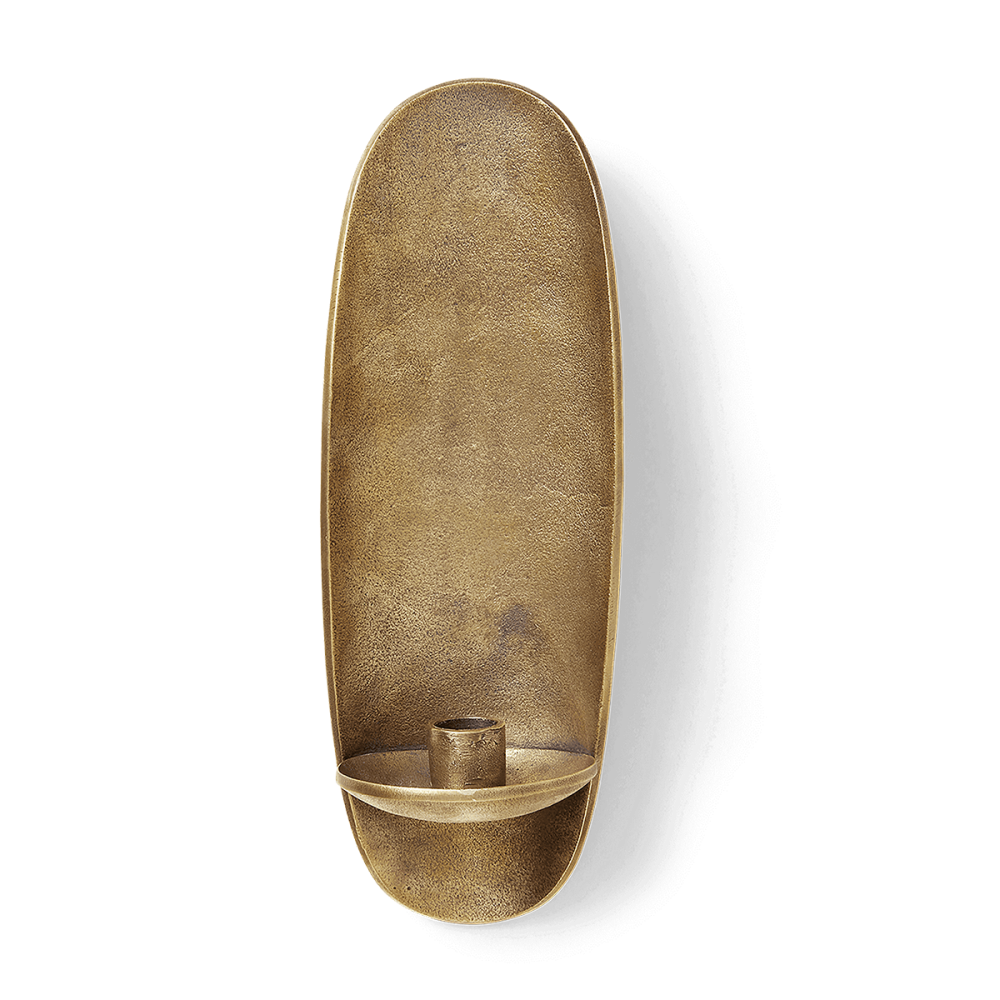 Ferm Living - Agapé Wall Candle Holder, Brass Finish