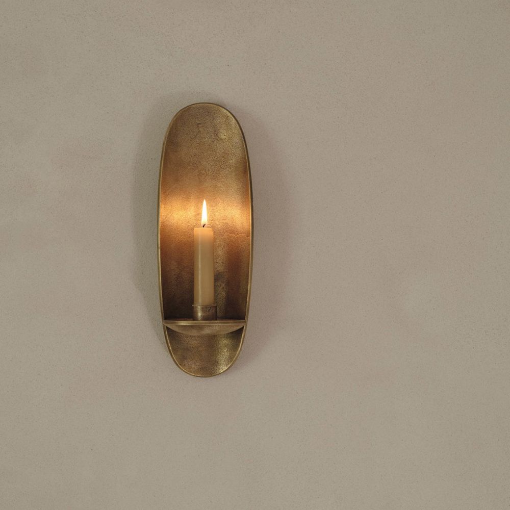 Ferm Living - Agapé Wall Candle Holder, Brass Finish