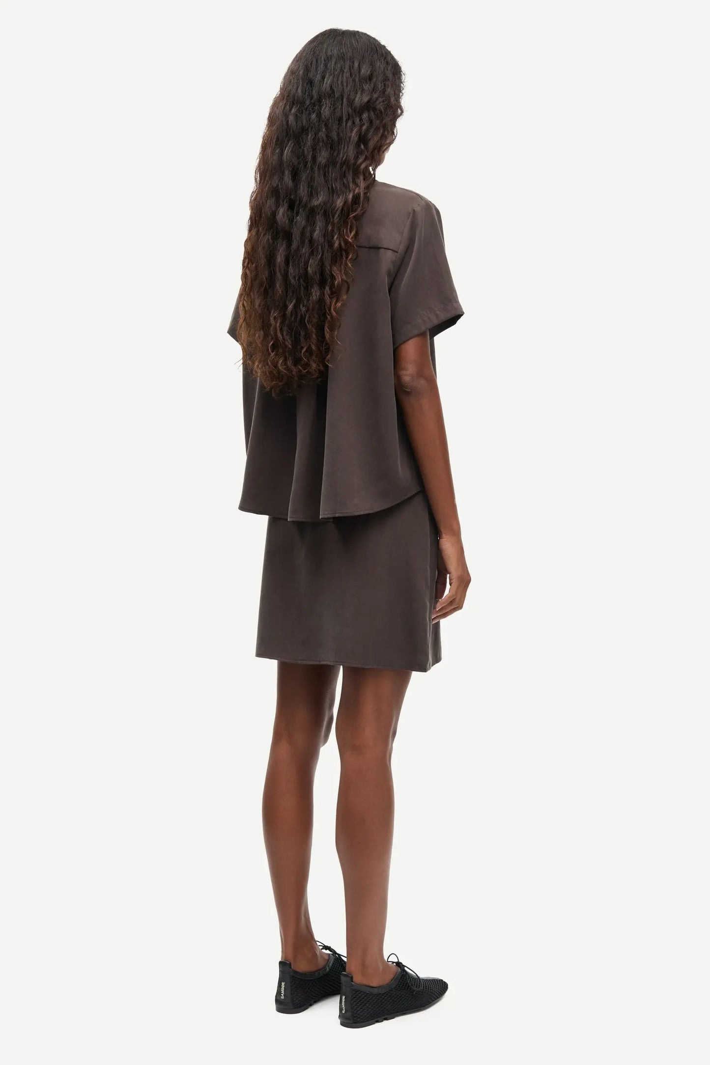 Samsøe Samsøe - Mina SS Shirt, Mulch