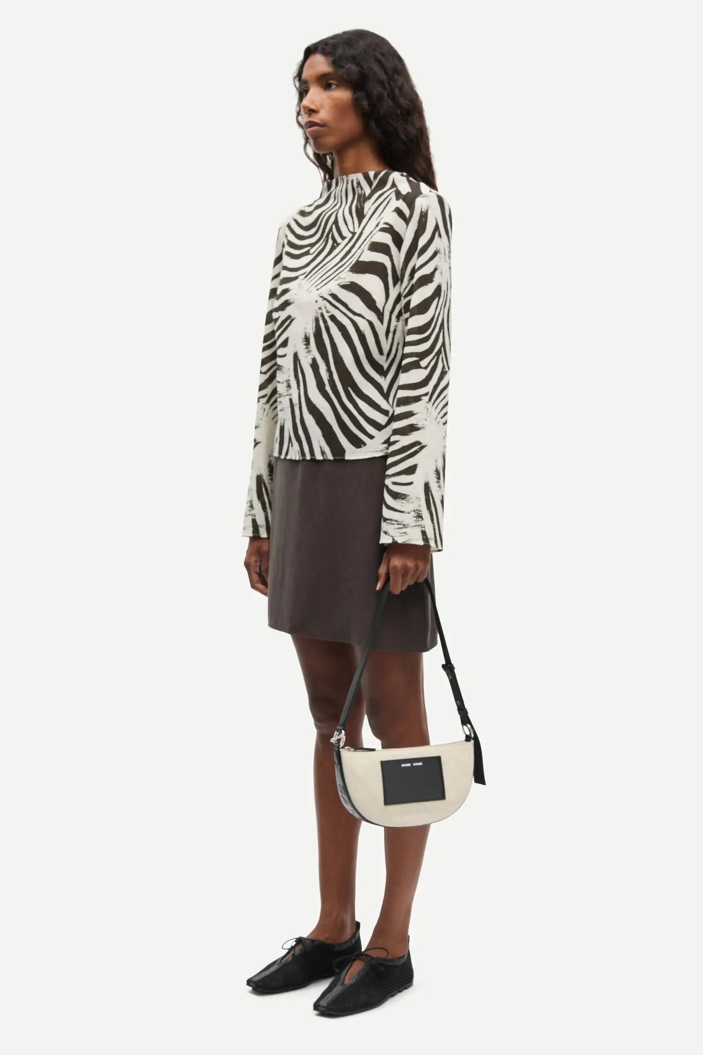 Samsøe Samsøe - Saagnet Short Skirt, Mulch