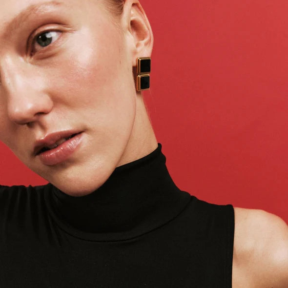 Heaven Mayhem - Archer Drop Earrings, Gold