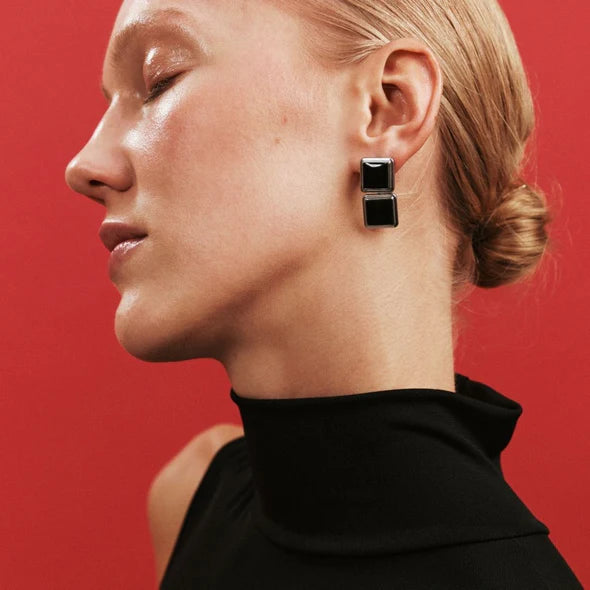 Heaven Mayhem - Archer Drop Earrings, Silver
