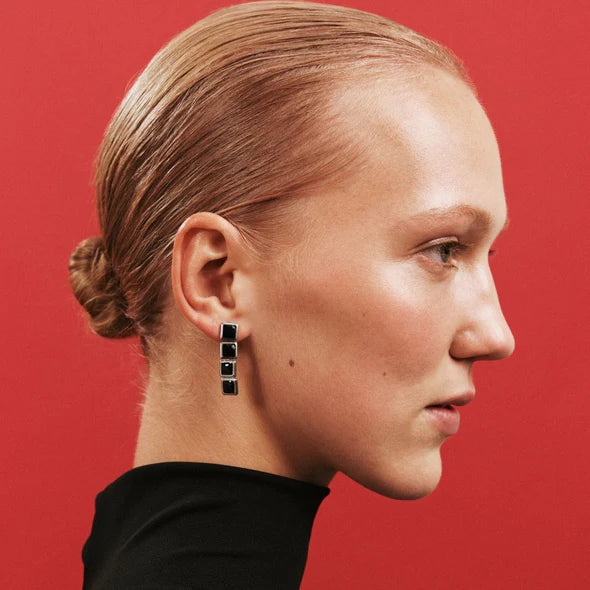Heaven Mayhem - Archer Drop Earrings, Silver