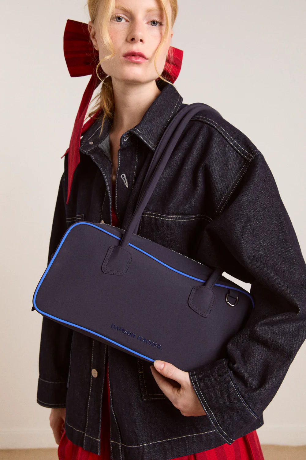 Damson Madder - Lenny Large Bowler, Navy