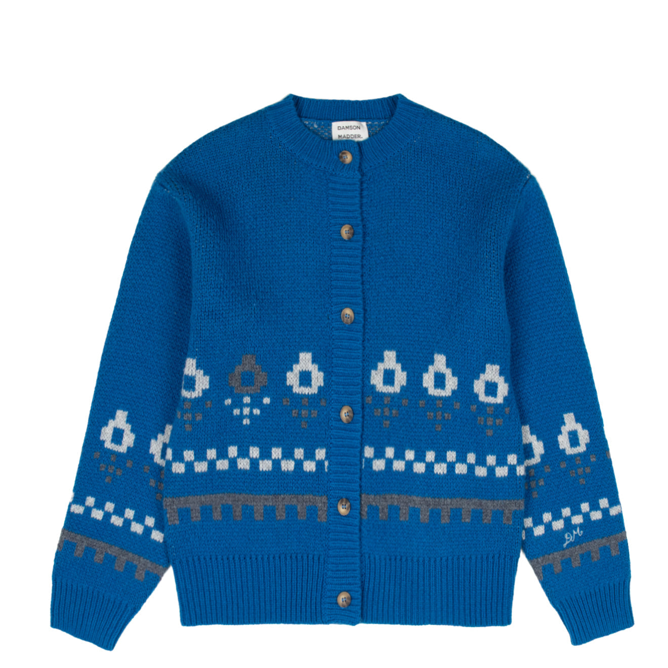 Damson Madder - Romily Wool Cardigan, Novelty Squirrel