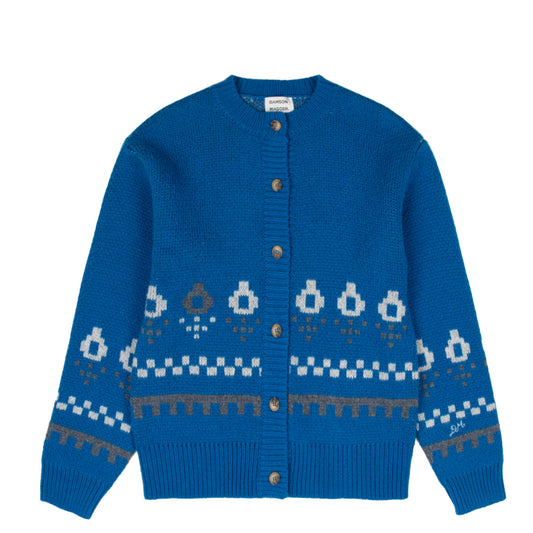 Damson Madder - Romily Wool Cardigan, Novelty Squirrel