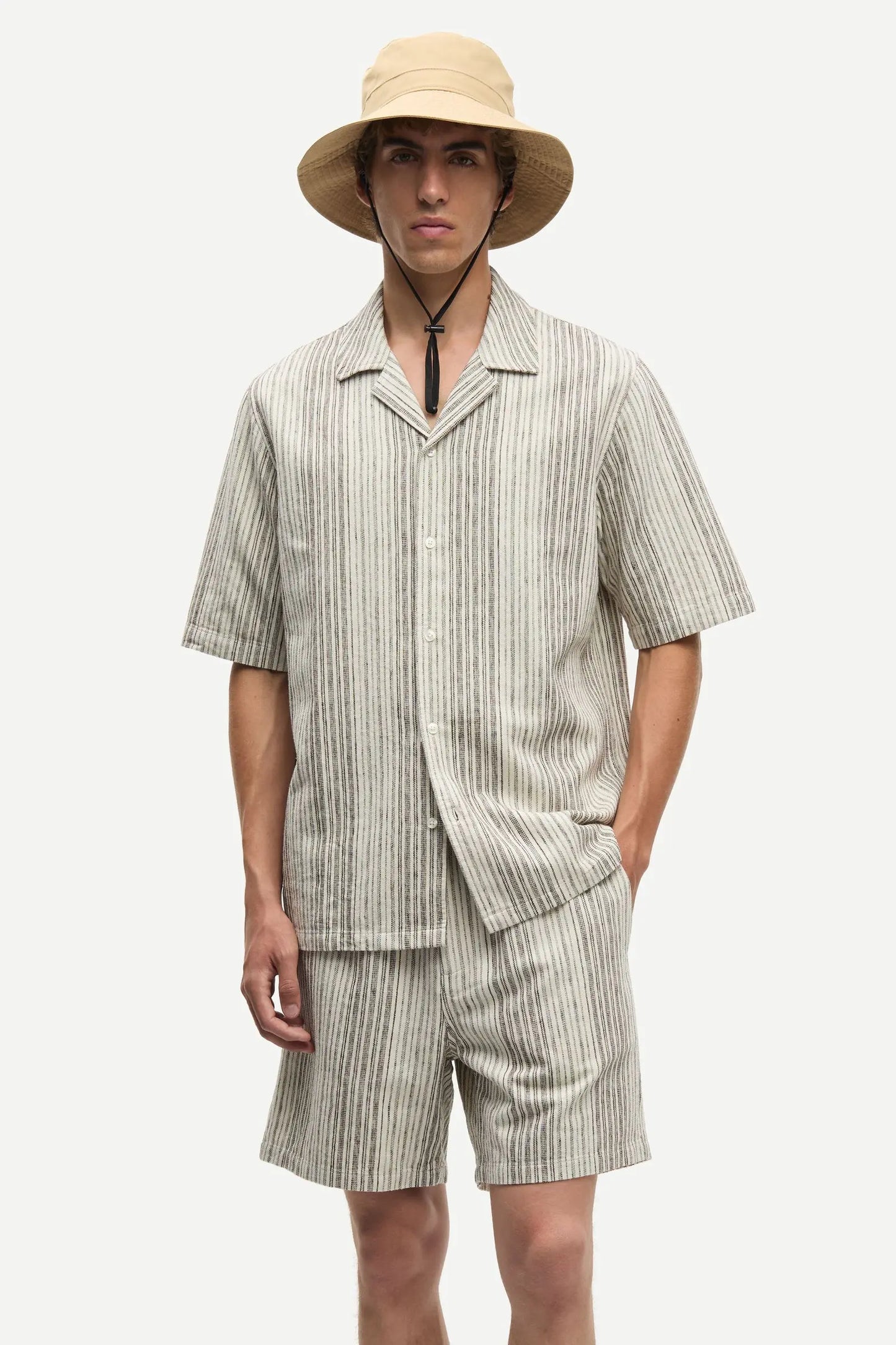 Samsøe Samsøe - Oscar AX Shirt, Brown Stripe