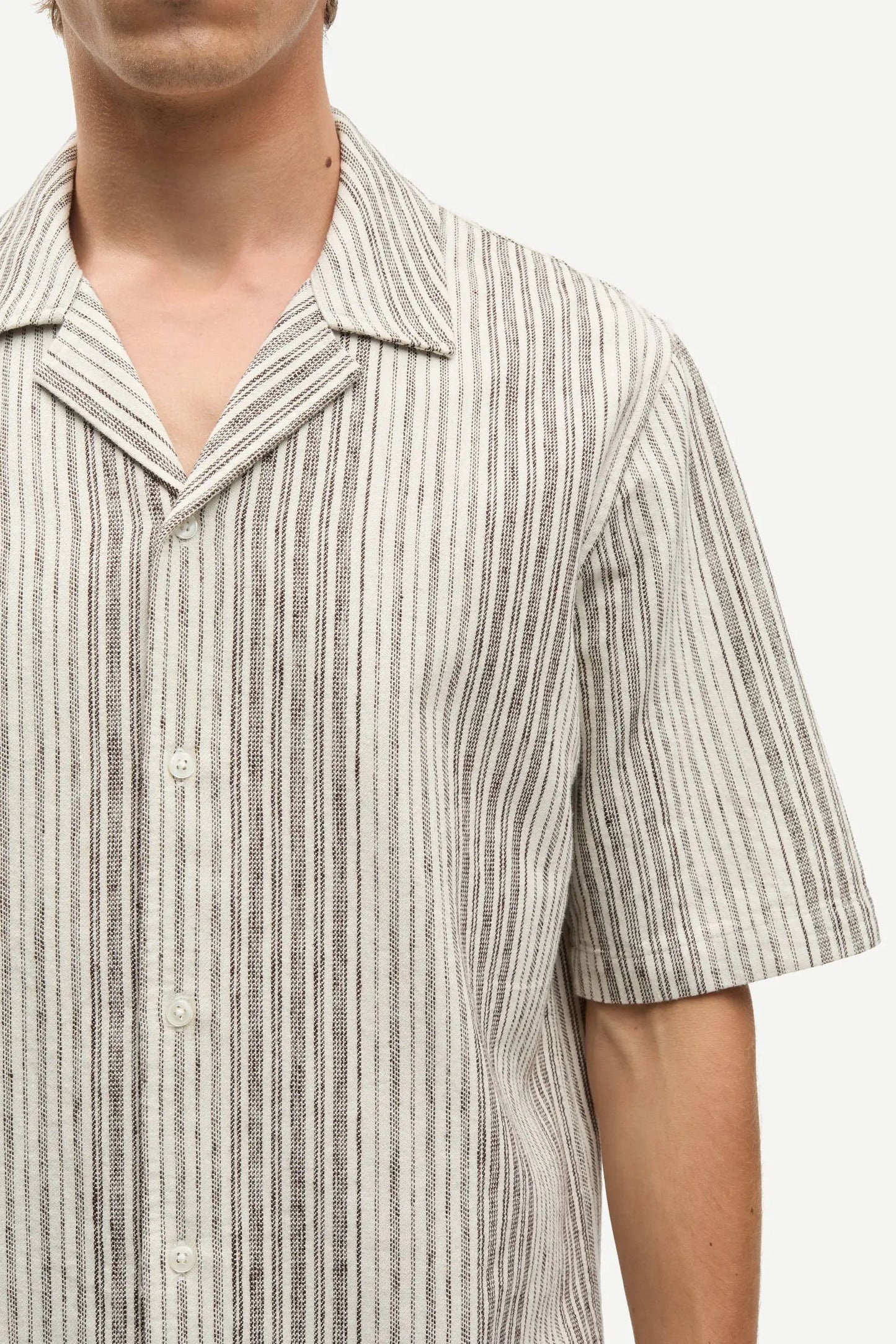 Samsøe Samsøe - Oscar AX Shirt, Brown Stripe