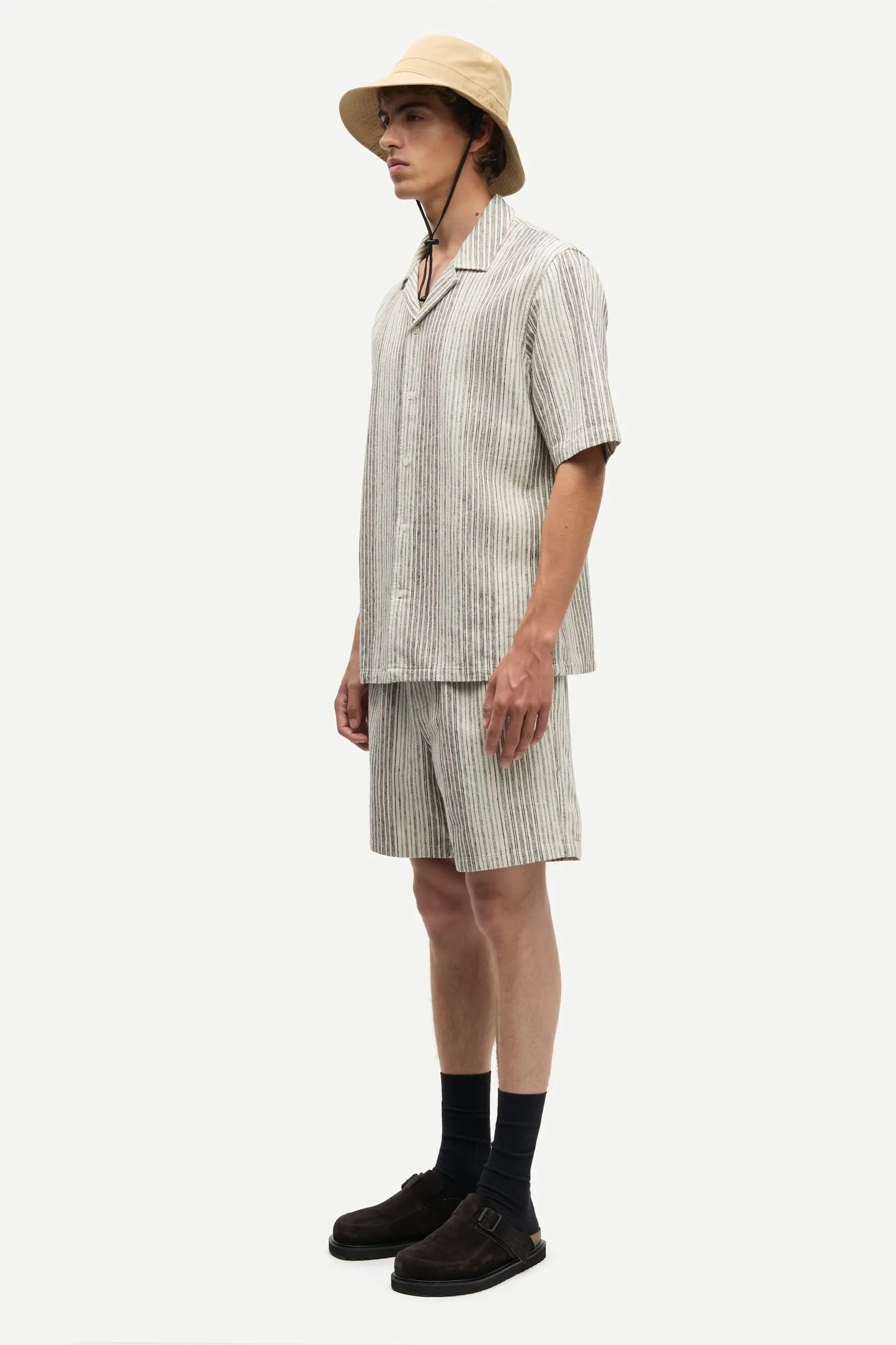 Samsøe Samsøe - Oscar AX Shirt, Brown Stripe