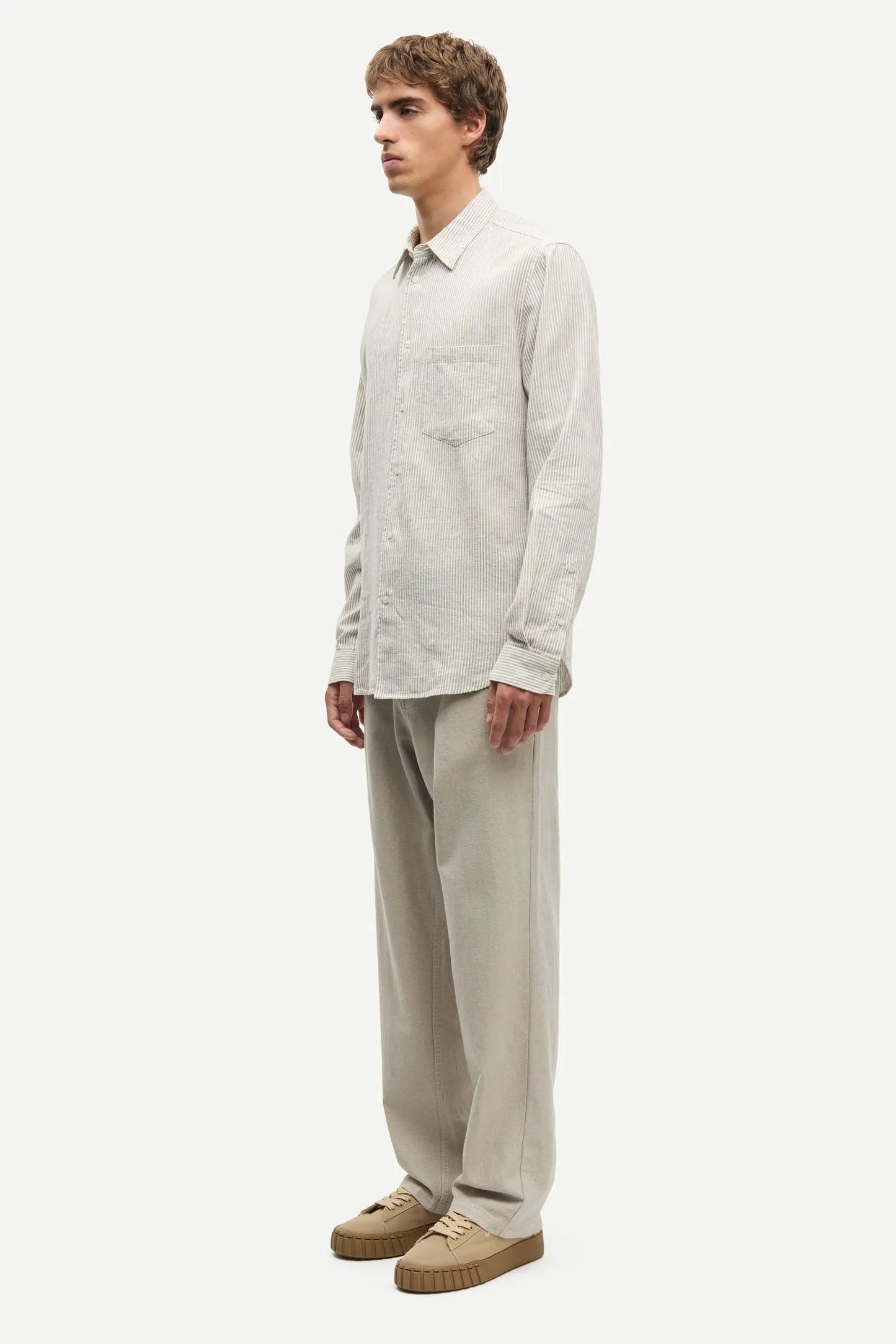 Samsøe Samsøe - Saliam Shirt, Aluminium Stripe